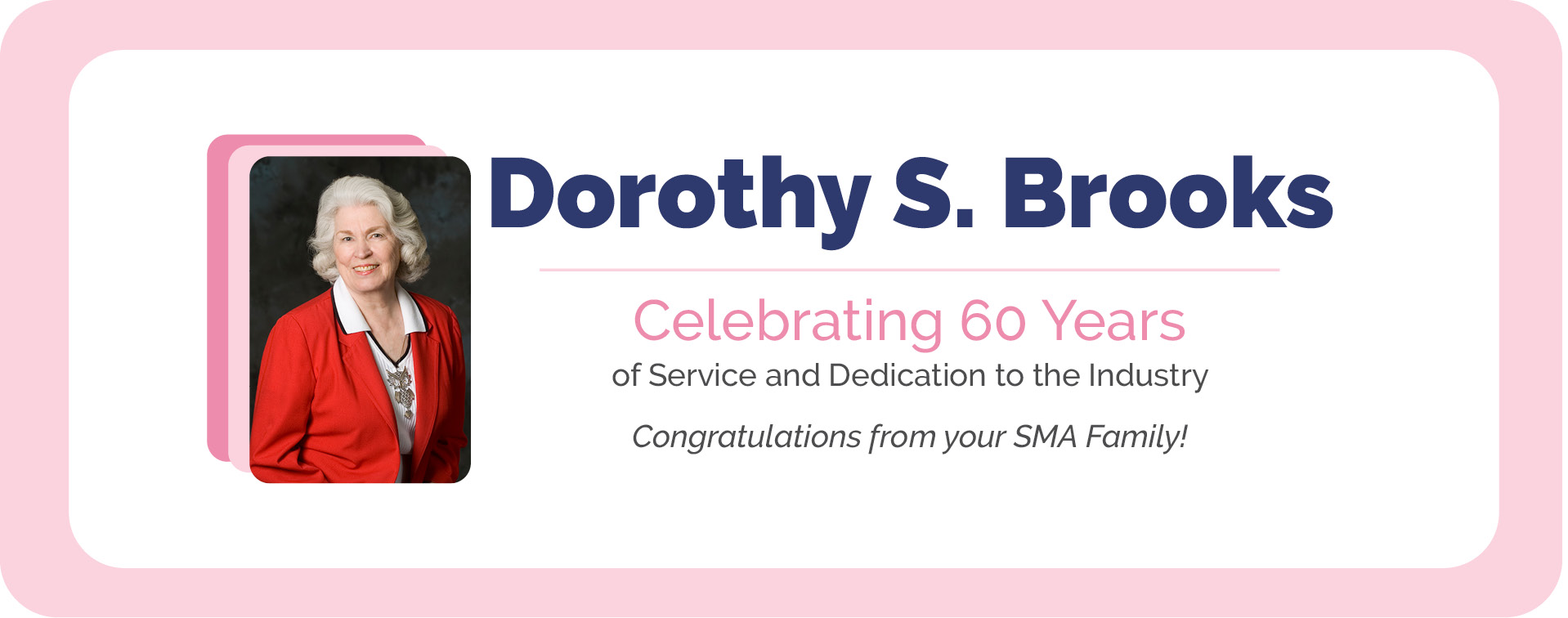 Congratulations Dorothy Brooks
